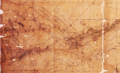 Nautical chart from the Florida Keys, 1775 Nautical chart from the Florida Keys, 1775